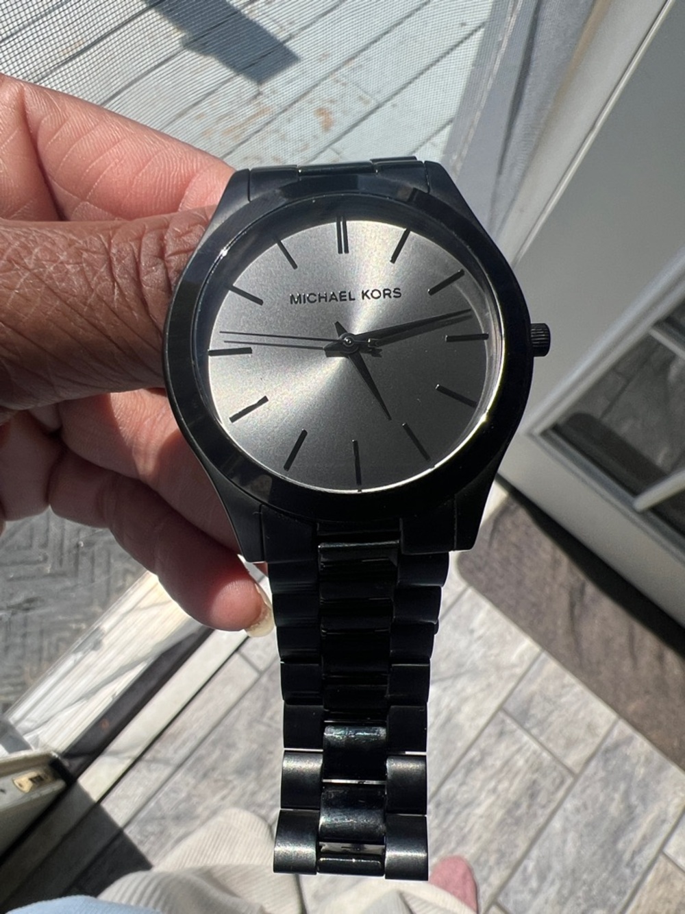 Unisex Slim Runway Ion-Plated Stainless Steel Bracelet Watch 44mm - Picture 9 of 10